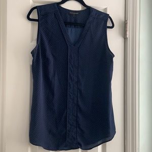 Banana Republic Navy Blue sleeveless camisole top L